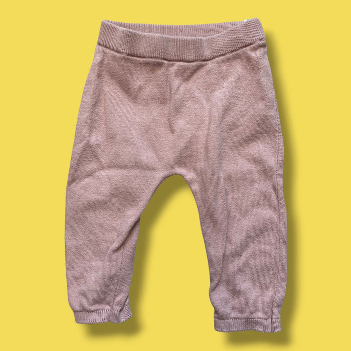 blush H&M Knit pants, 6-9m