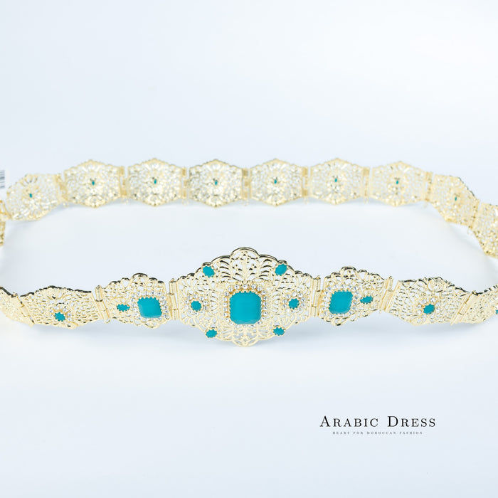 Bora Gold/Aquablue Belt