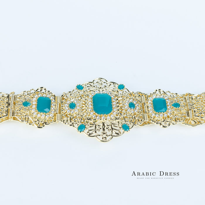 Bora Gold/Aquablue Belt