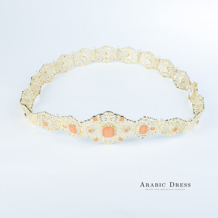 Bora Gold/Salmon Belt