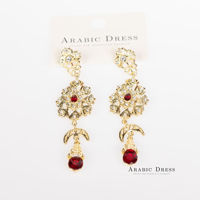 Bordeaux Ora  Earrings