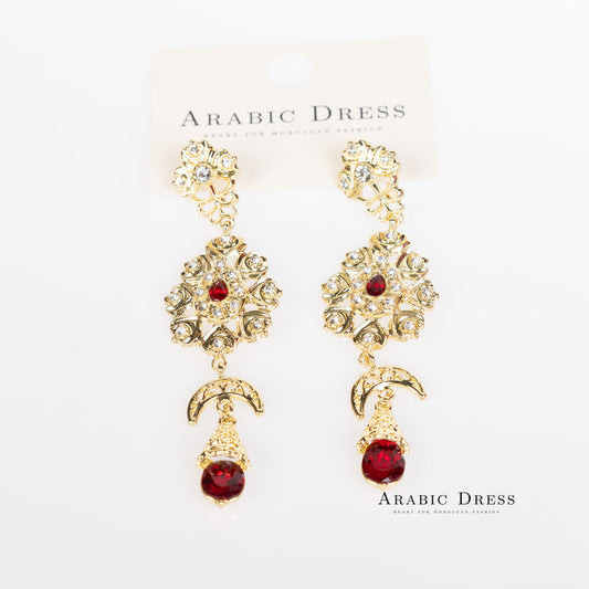 Bordeaux Ora  Earrings