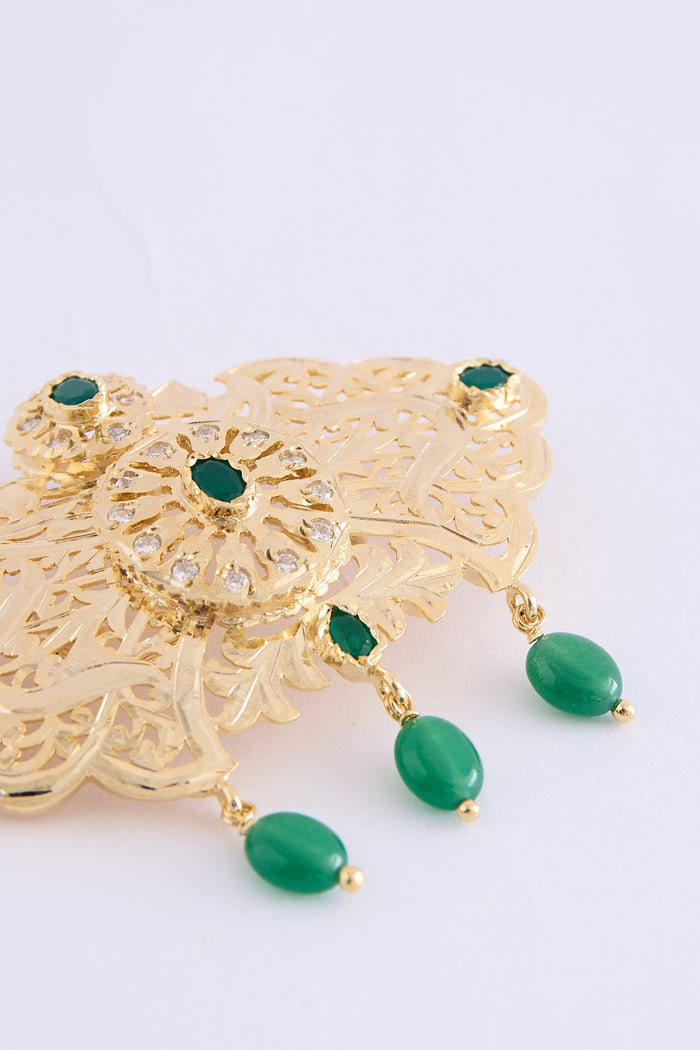 Broch Lim Gold/Green