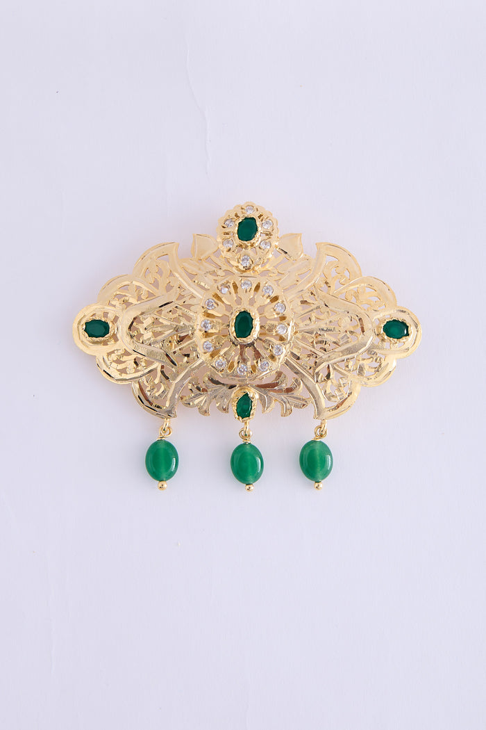Broch Lim Gold/Green