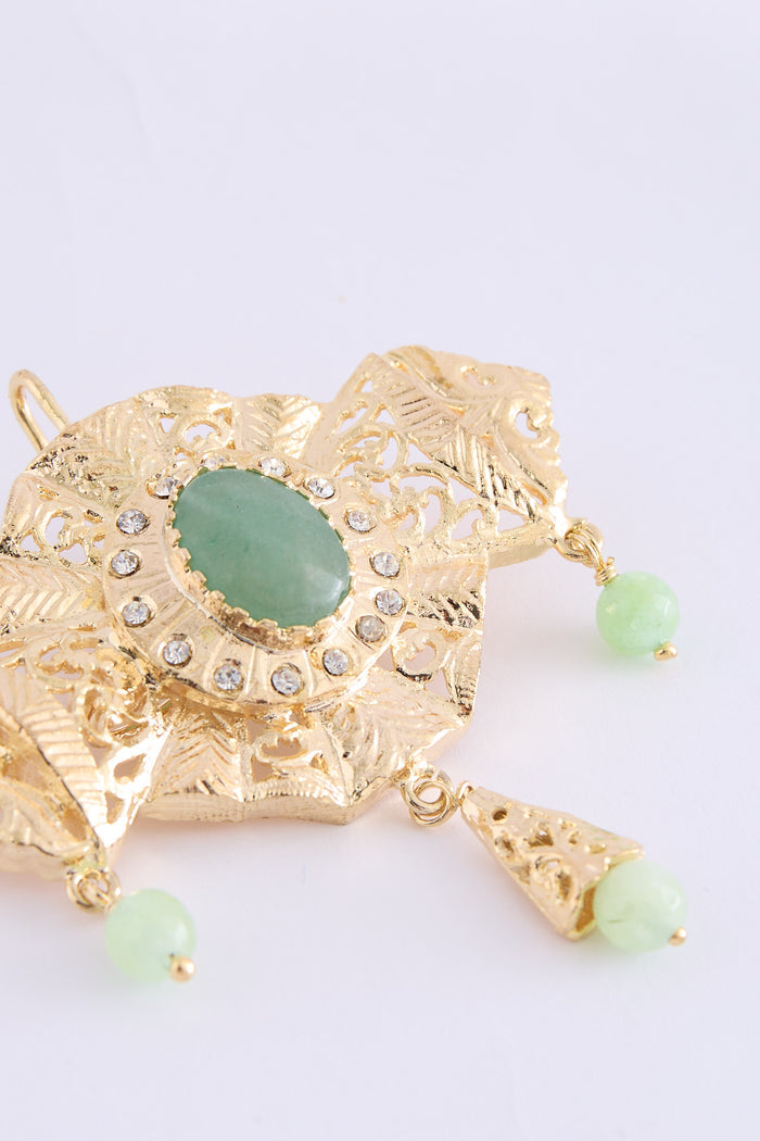 Broch Lim Gold/Mintgreen