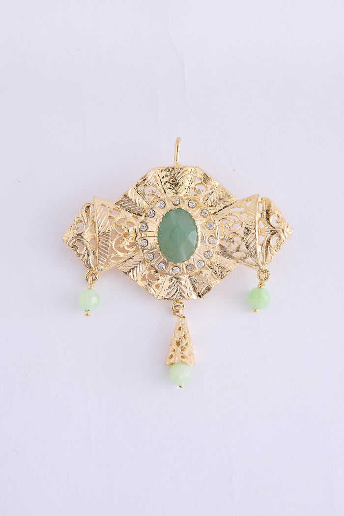 Broch Lim Gold/Mintgreen