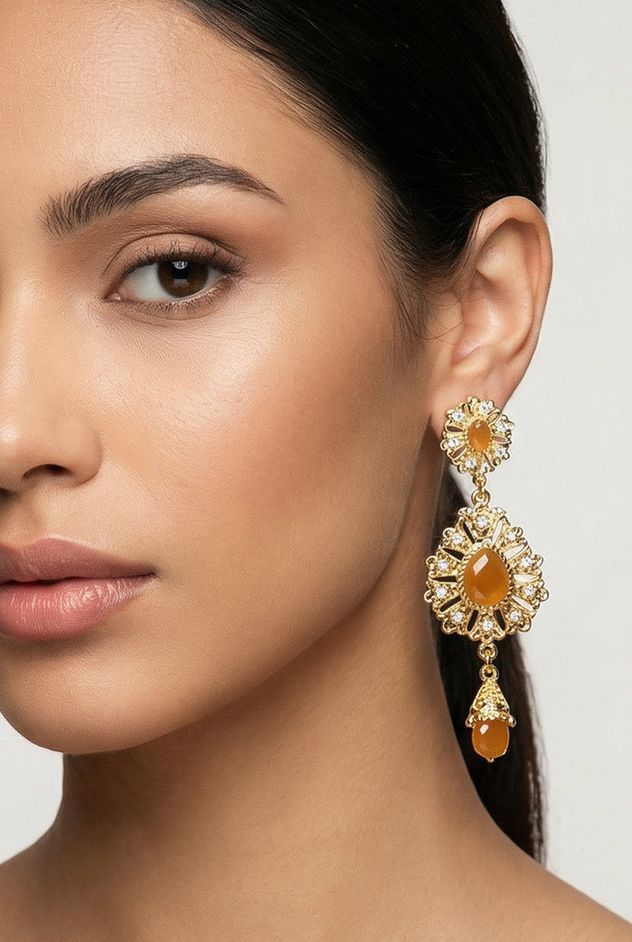 Brown Ara Earrings