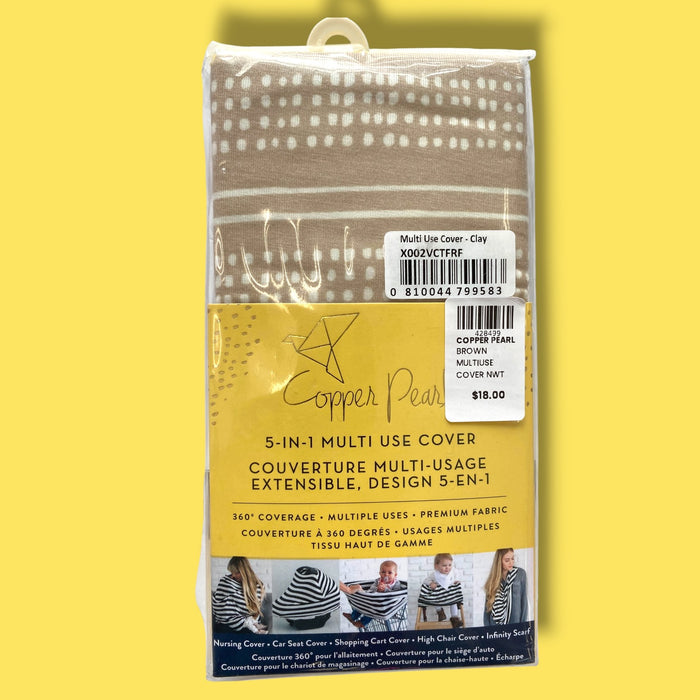 brown copper pearl multiuse cover nwt