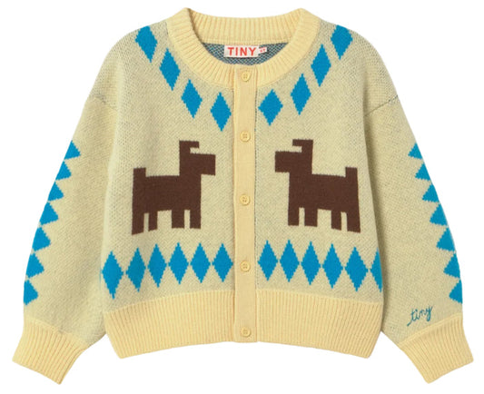 Brown Dogs Baby Cardigan