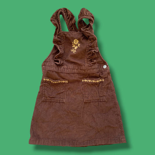 Brown Old Navy Cord Skirtall, 4Y