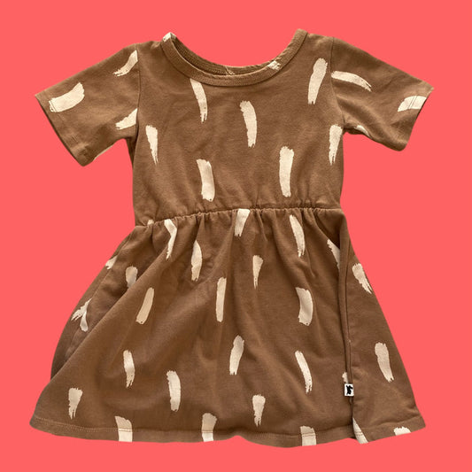 brown/white Little & Lively dress, 1/2y