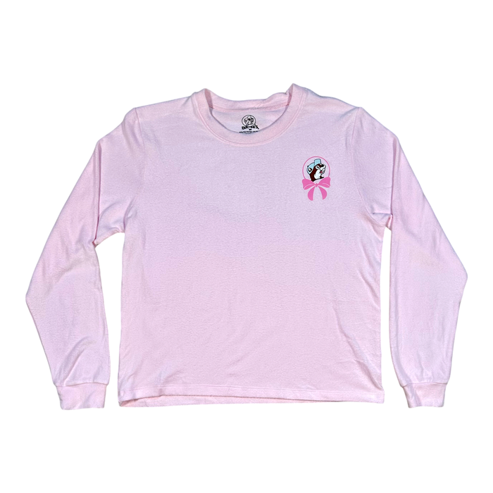 Pink long sleeve lounge shirt - soft cotton material