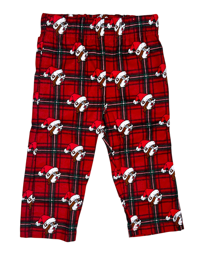 Red plaid toddler pajama pants - soft cotton blend material