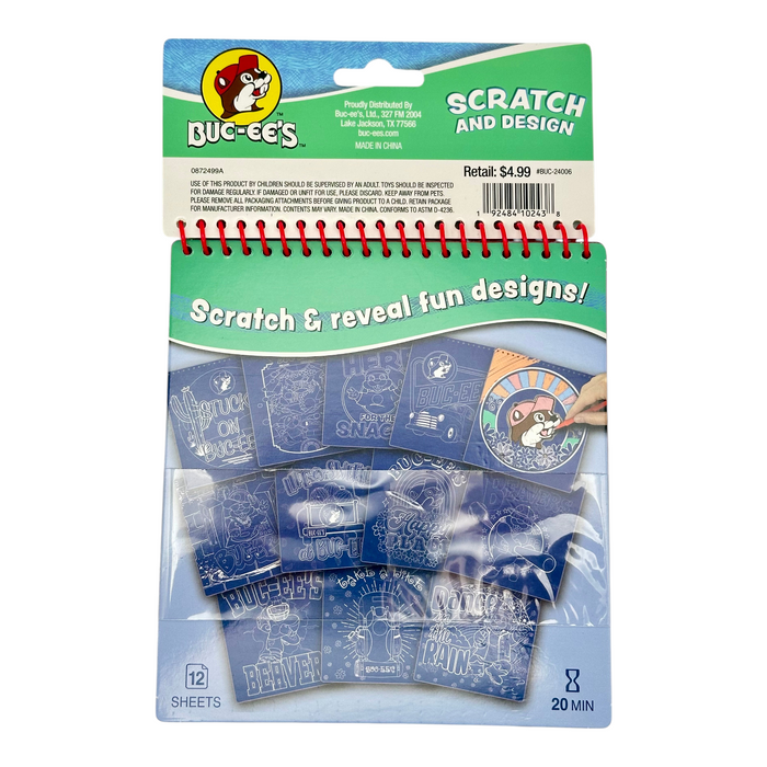 Buc-ee’s Scratch and Design Art Pad