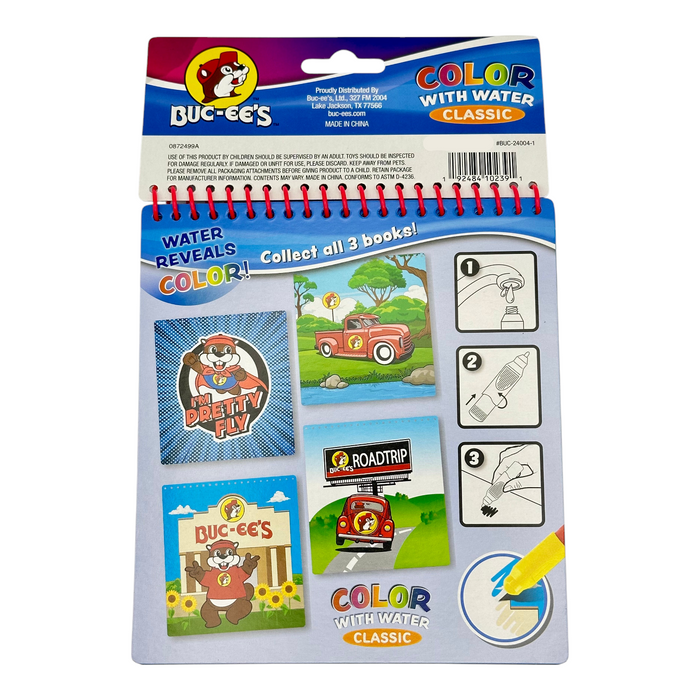 Buc-ee's Water Reveal Color Pads