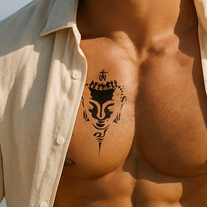 Buddha Gesicht Tattoo