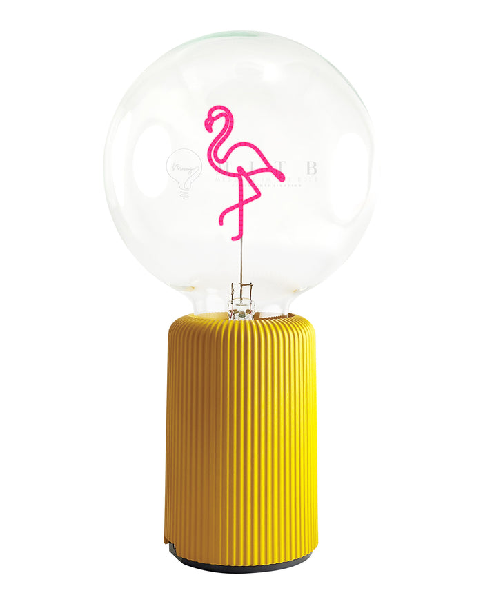Bulb FLAMINGO Red with Base Table Lamp PORTABLE Pop Nomad Emerald