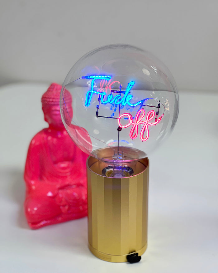 Bulb FUCK OFF Blue/ Red