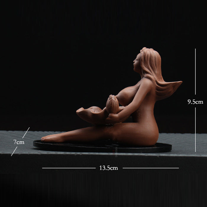 Burner: Back Flow Incense Burner (Bathing Beauty) Backflow