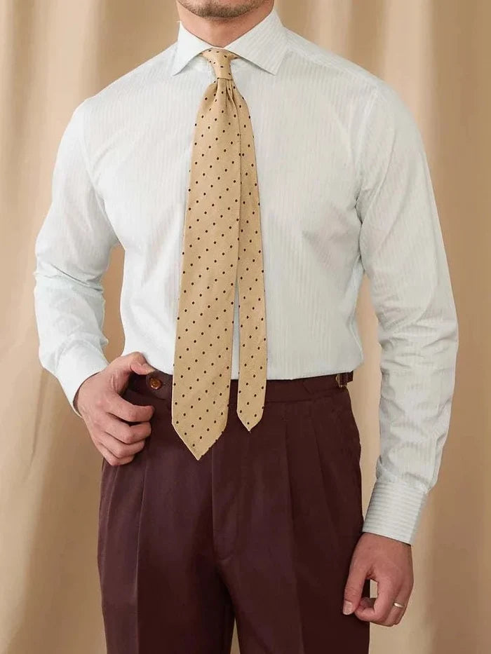Business slim fit long sleeve premium shirt - AntoniosClothing - Blue