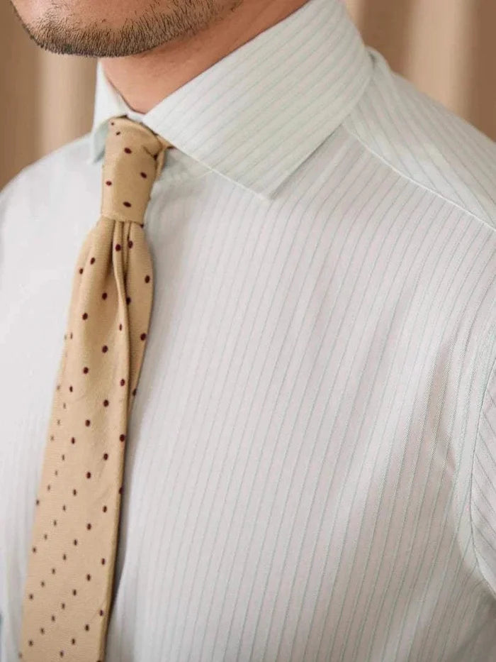 Business slim fit long sleeve premium shirt - AntoniosClothing - Blue