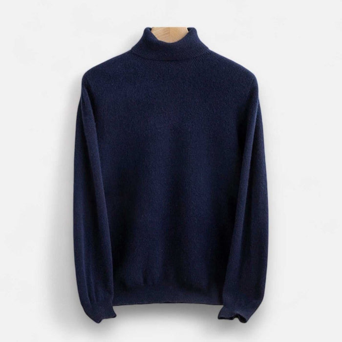 Business wool turtleneck sweater - AntoniosClothing - Gold camel