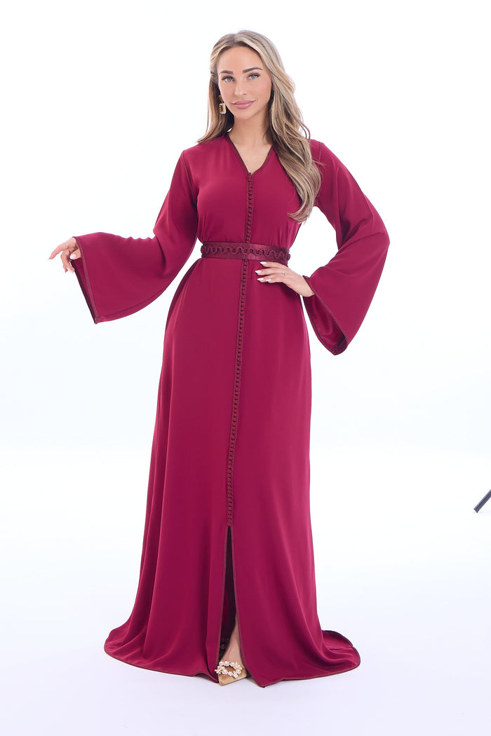 Caftan Aya Bordeaux
