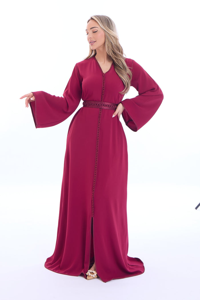 Caftan Aya Bordeaux