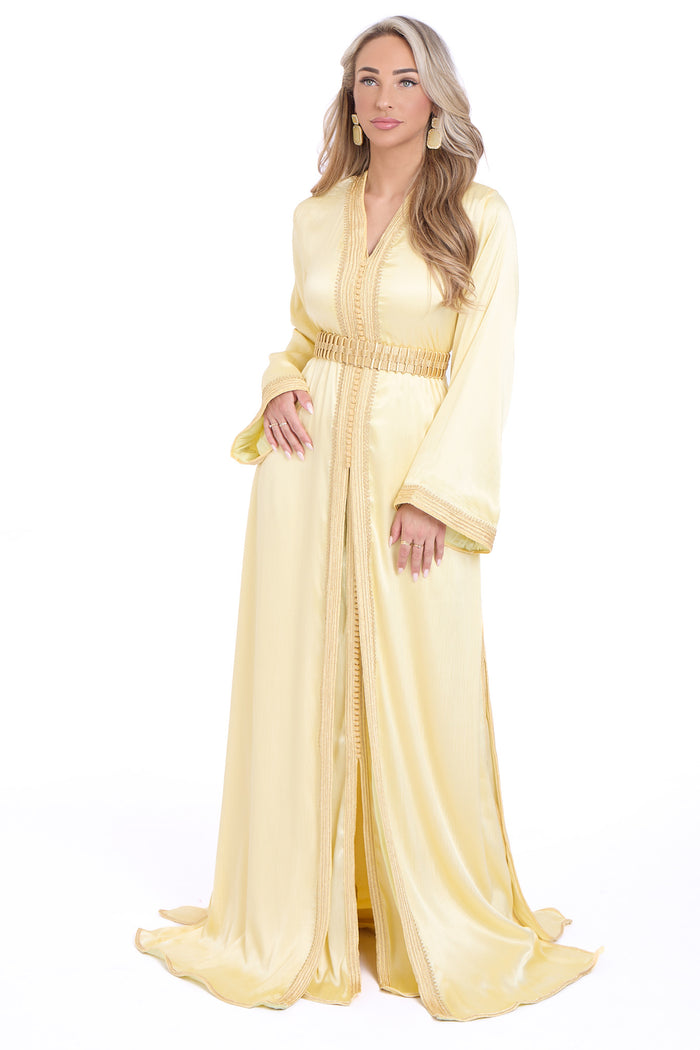 Caftan Chaimae Butter Yellow