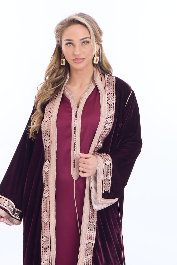 Caftan Ciyad Borderaux