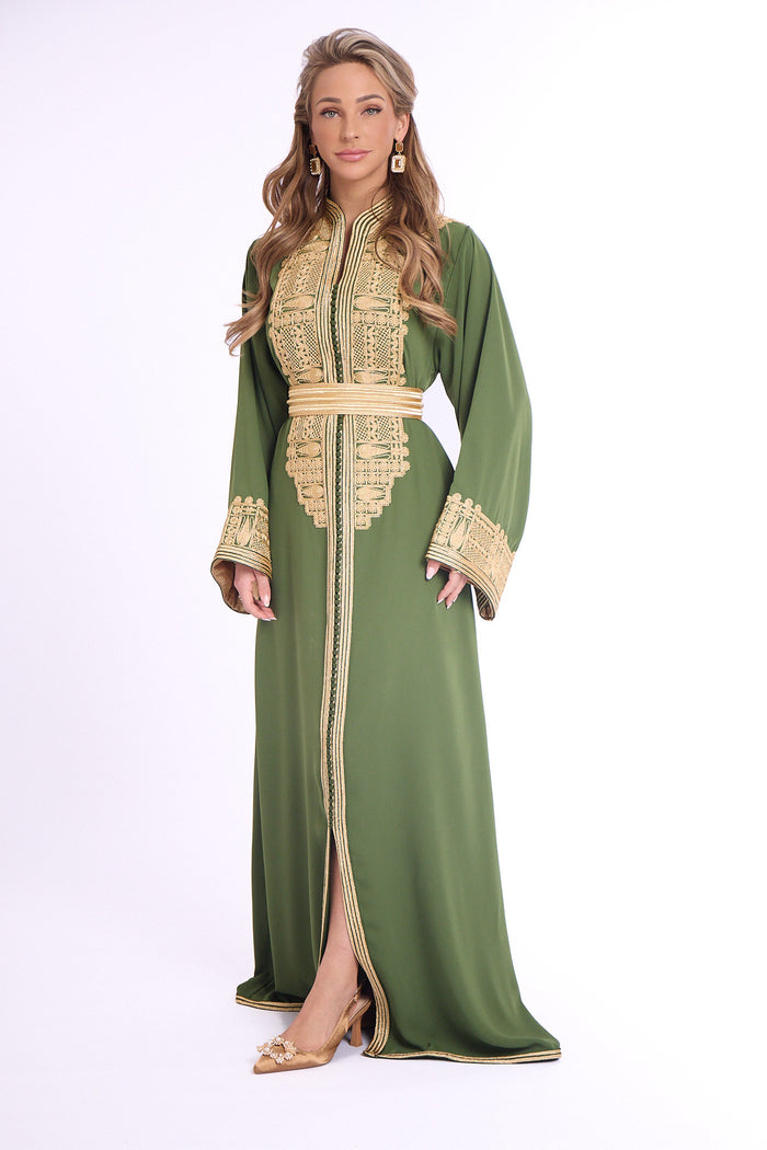 Caftan Haya Olivegreen