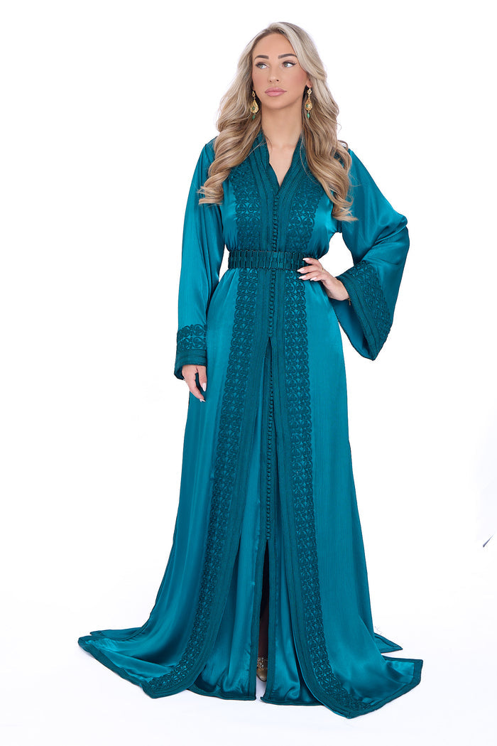 Caftan Layan Blue Petrol