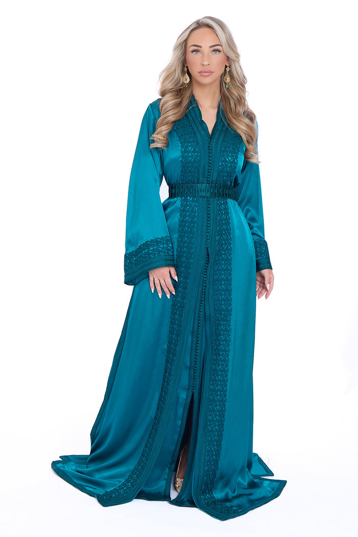 Caftan Layan Blue Petrol