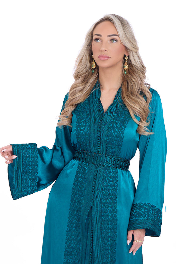 Caftan Layan Blue Petrol