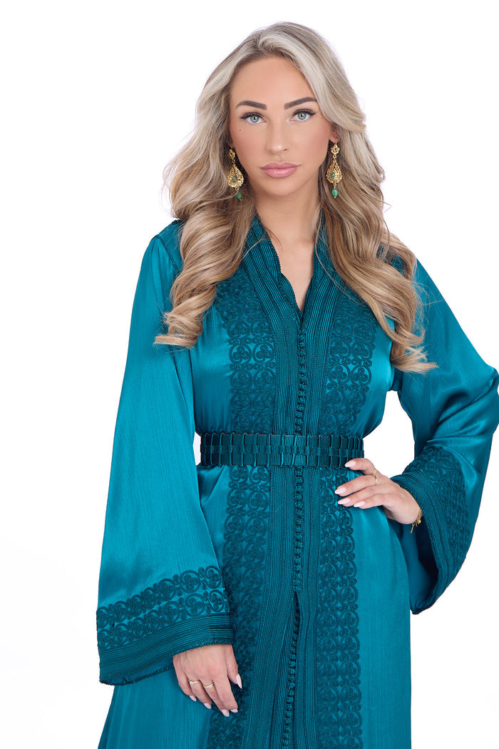 Caftan Layan Blue Petrol