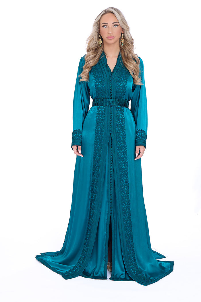 Caftan Layan Blue Petrol