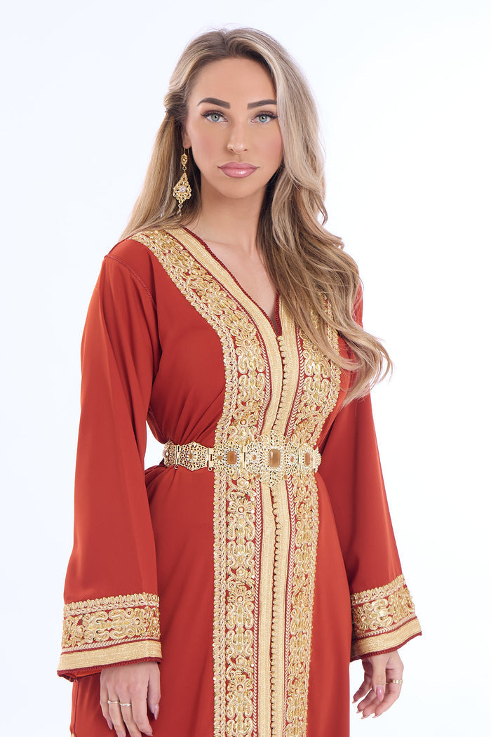 Caftan  Lina Orange