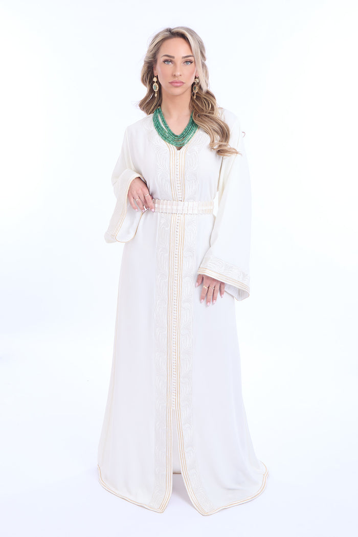 Caftan Maha Brokenwhite