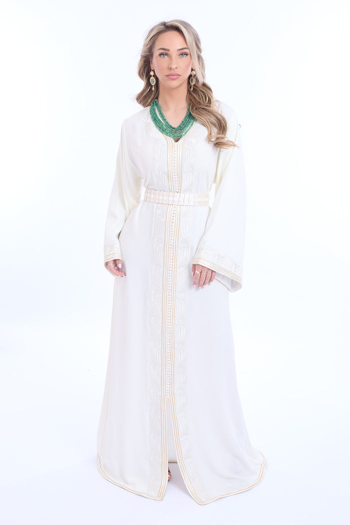 Caftan Maha Brokenwhite