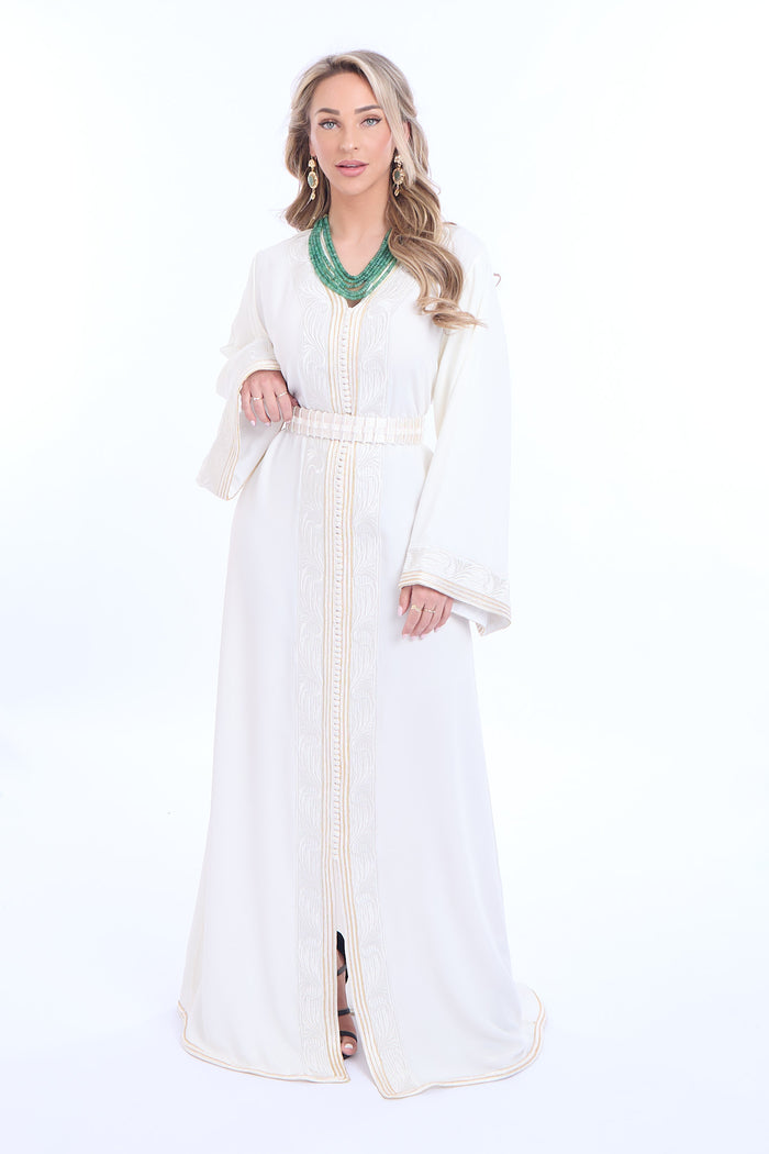 Caftan Maha Brokenwhite