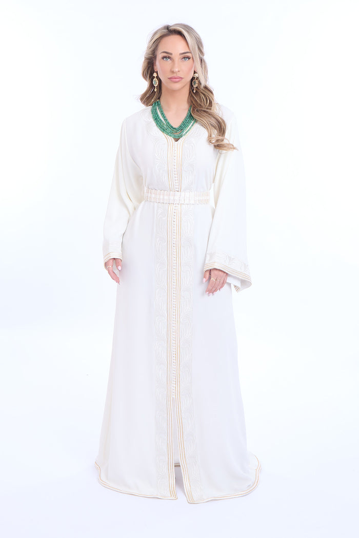 Caftan Maha Brokenwhite