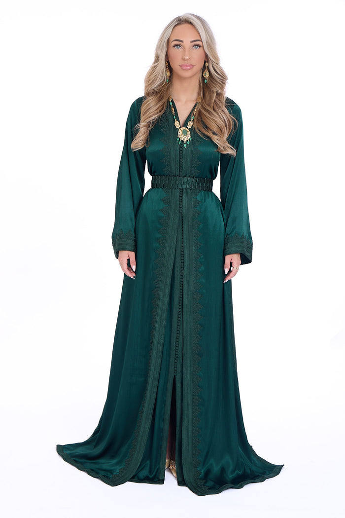 Caftan Mervat Darkgreen