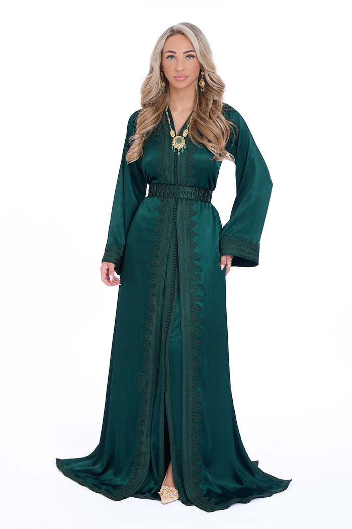 Caftan Mervat Darkgreen