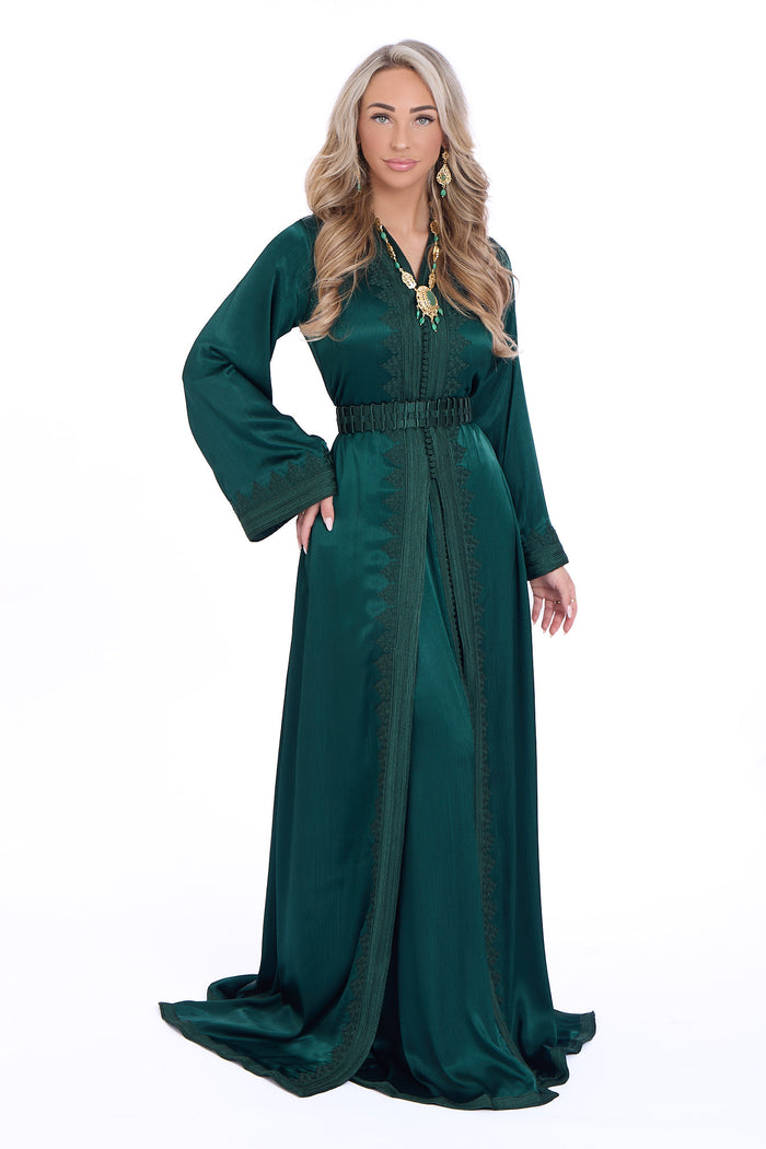 Caftan Mervat Darkgreen