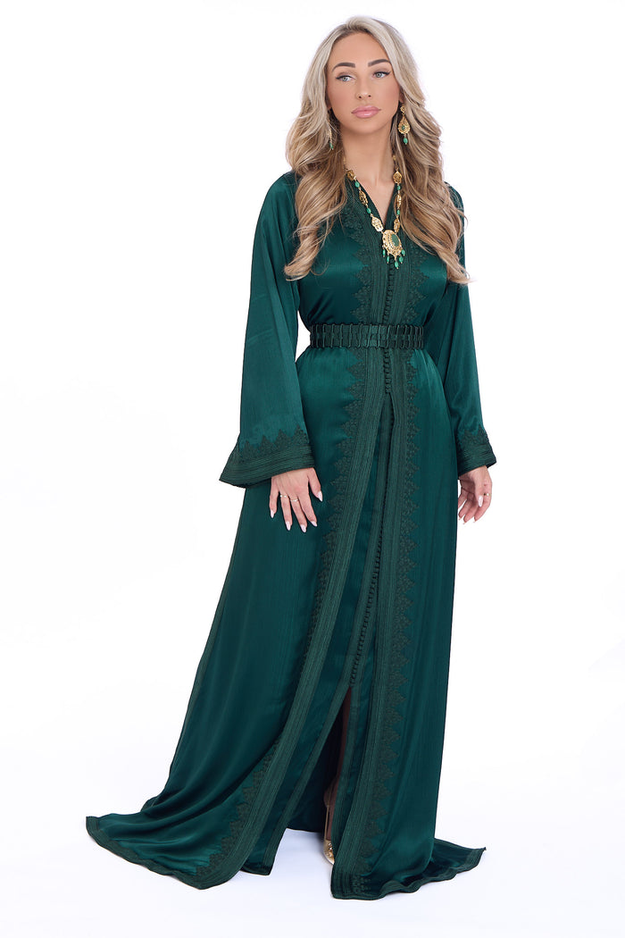 Caftan Mervat Darkgreen