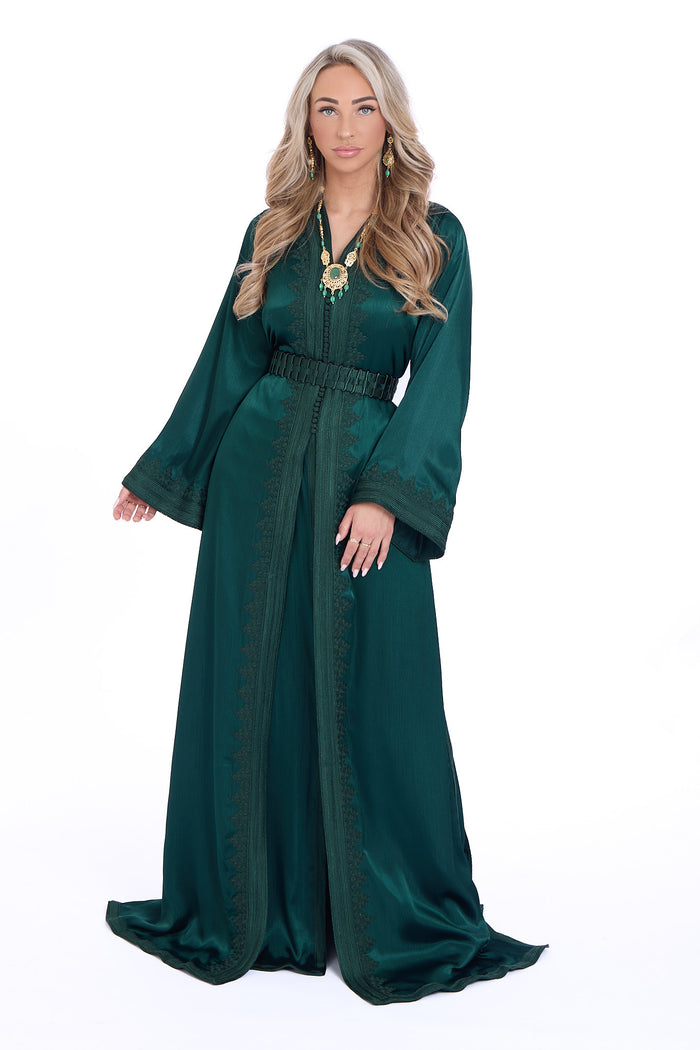 Caftan Mervat Darkgreen