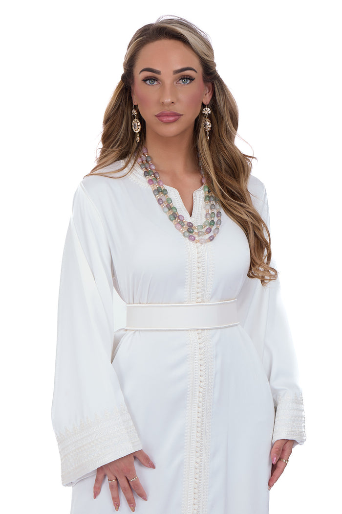 Caftan Naylah White