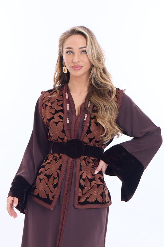 Caftan Solana Brown