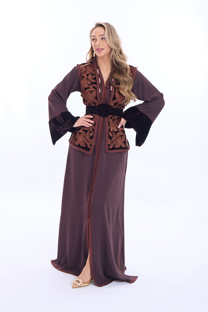 Caftan Solana Brown