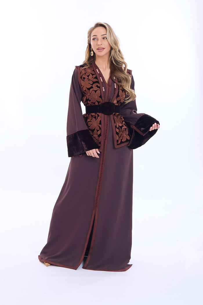 Caftan Solana Brown